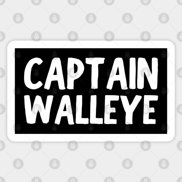 Captain Walleye Sticker by HobbyAndArt